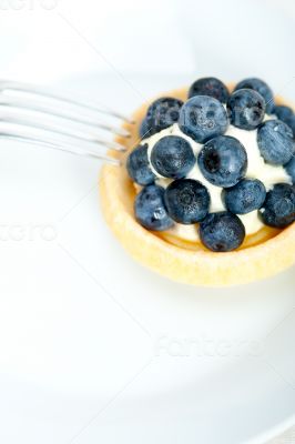 blueberry cream cupcake