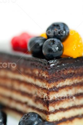 chocolate and fruit cake