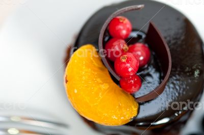 chocolate and fruit cake