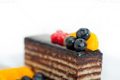 chocolate and fruit cake