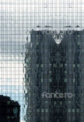 Abstract Reflection in the skyscraper