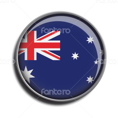 flag icon web button australia