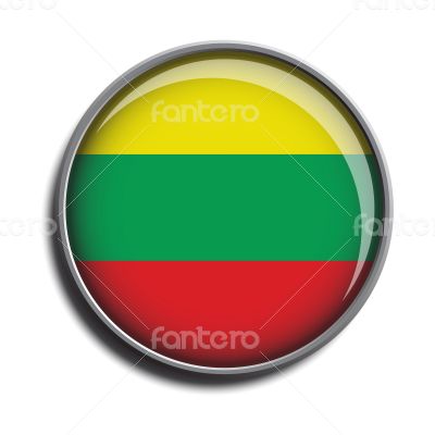 flag icon web button lithuania