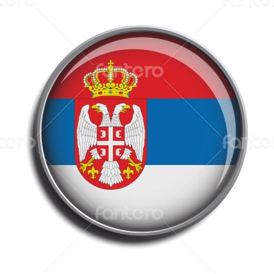 flag icon web button serbia