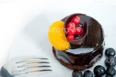 chocolate and fruit cake