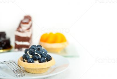 blueberry cream cupcake