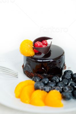 chocolate and fruit cake