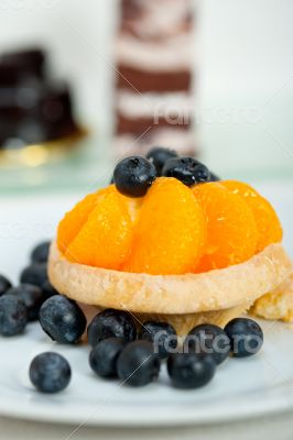 blueberry cream cupcake