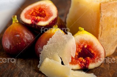 pecorino cheese and fresh figs 