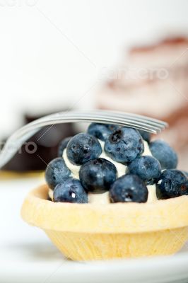 blueberry cream cupcake