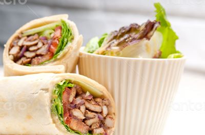 kafta shawarma chicken pita wrap roll sandwich