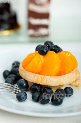 blueberry cream cupcake