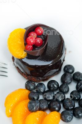 chocolate and fruit cake