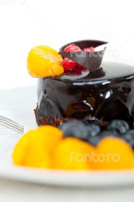 chocolate and fruit cake