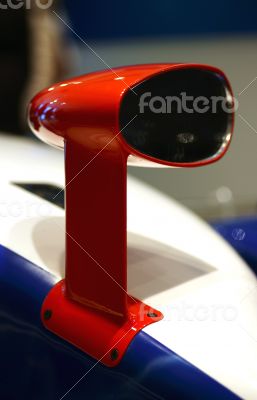 Race car mirror