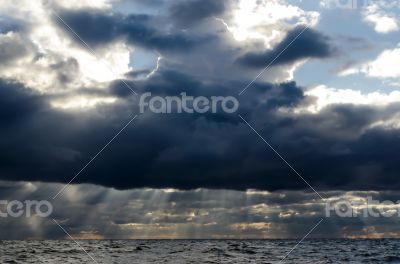 Cloud on the sea