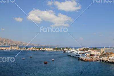 View to one of the Sicilian ports