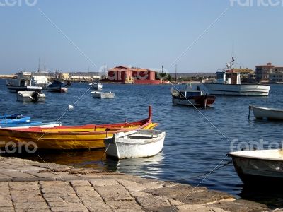Fishermens` city in Sicily