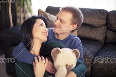 Couple on valentine`s day