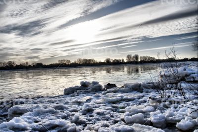 Elbe in Winter