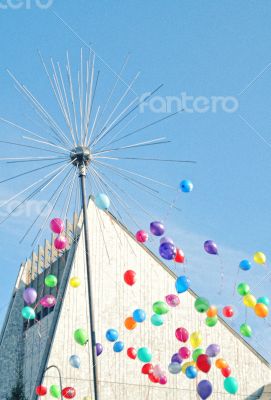 Balloons over the city