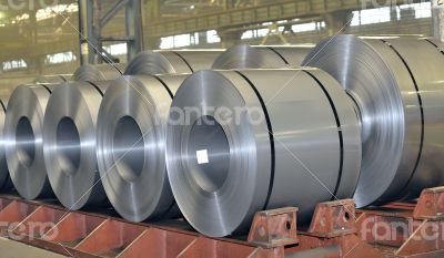 rolls of steel sheet