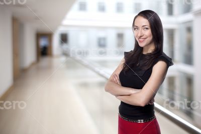 Business girl in office