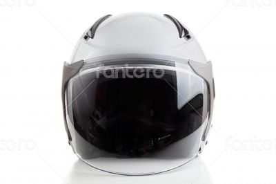 White jet fighter style helmet