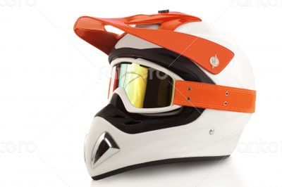 Motocross bike helmet