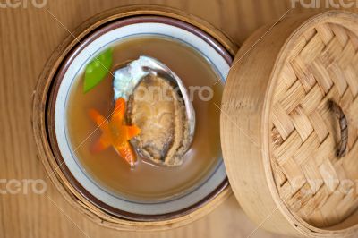 Japanese style abalone soup 