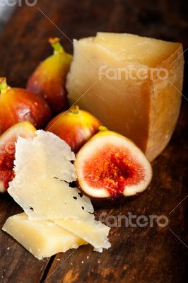 pecorino cheese and fresh figs 