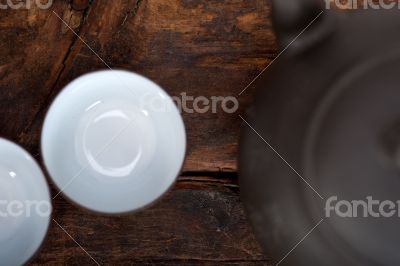 chinese style pot and cups 