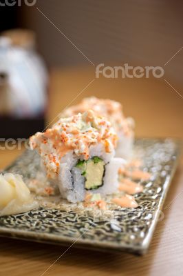 Japanese style maki sushi