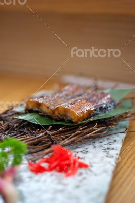 Japanese style roasted eel 