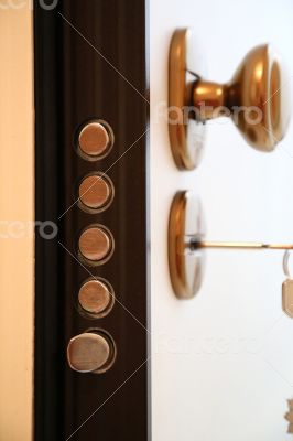 Security door latches