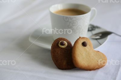 Shortcakes and a cup of coffee