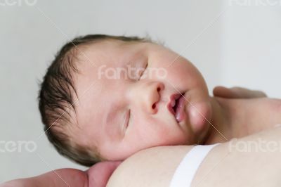 Cute sleeping newborn