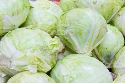 Background with fresh cabbage