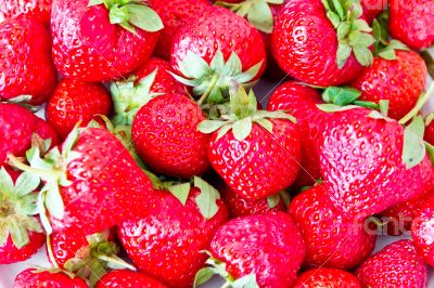Background strawberries