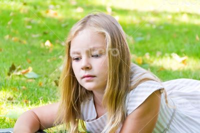 Cute girl in summer