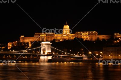 Buda Castle and the Chain Bridge at Night