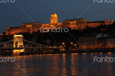 Buda Castle and the Chain Bridge at Night