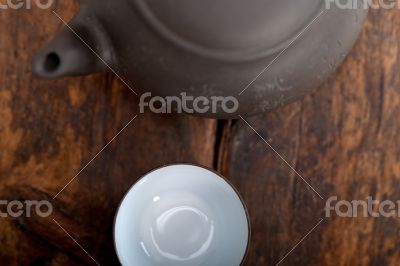 chinese style pot and cups 