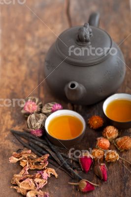 Chinese style herbal floral tea