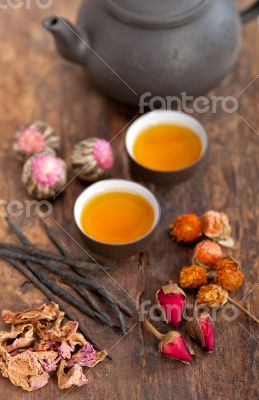 Chinese style herbal floral tea