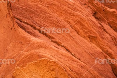 Rock texture of Monument Valley, side of a mountain