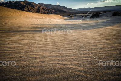 Death Valley look into desert