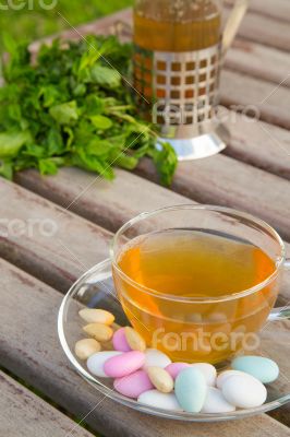 Green tea with nuts