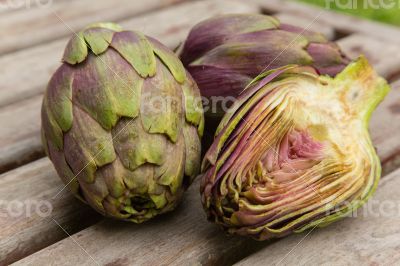 Violet artichoke