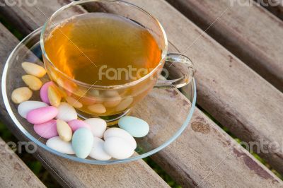 Green tea with nuts